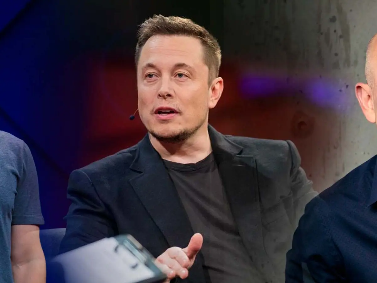 Mark Zuckenberg, Elon Musk e Jeff Bezos