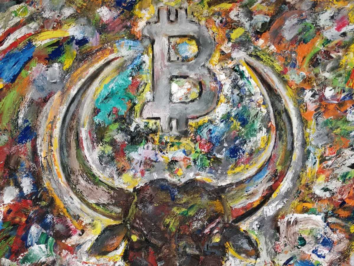 arte com bitcoin e blockchain