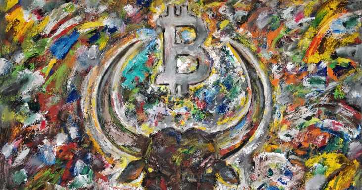 arte com bitcoin e blockchain