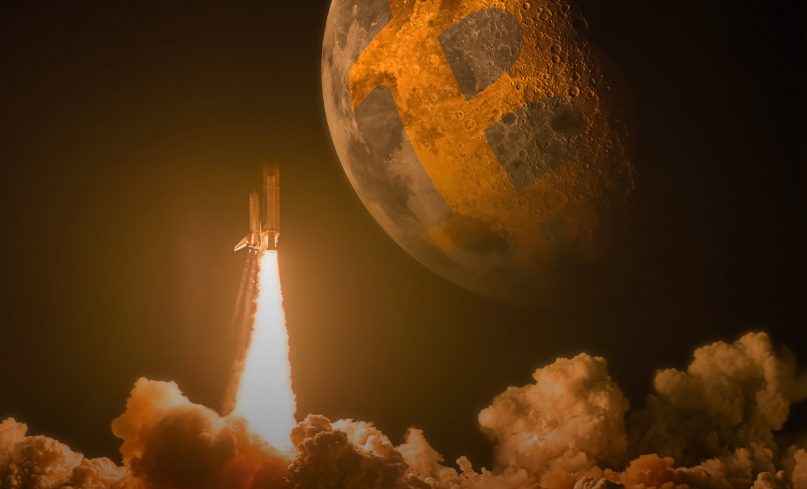 Bitcoin to The Moon pronto para voar