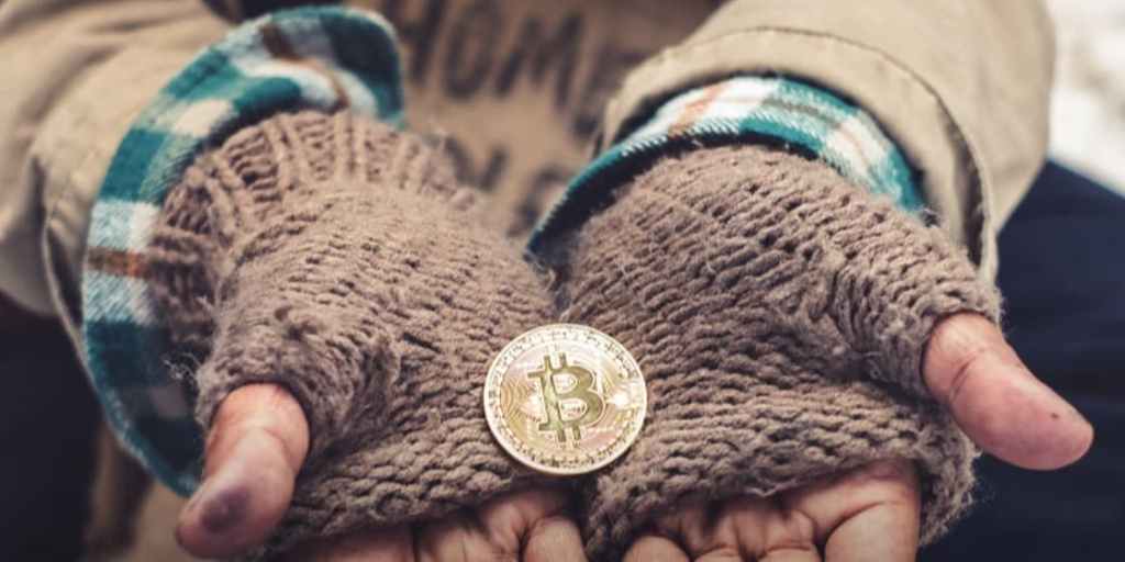 Filantropia esmola bitcoin