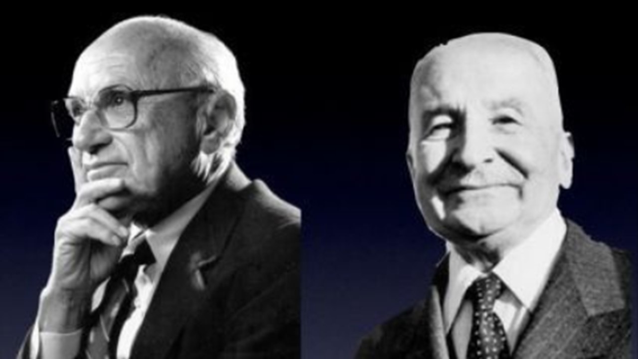 Hayek e Friedman os pais da economia