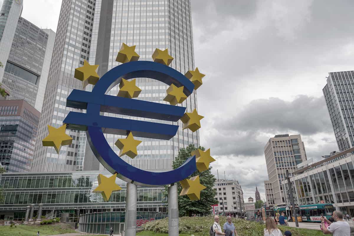 Banco Central Europeu, em Frankfurt, Alemanha