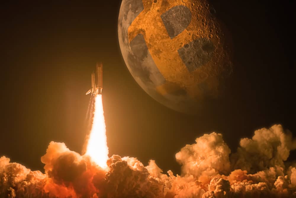 foguete bitcoin na lua