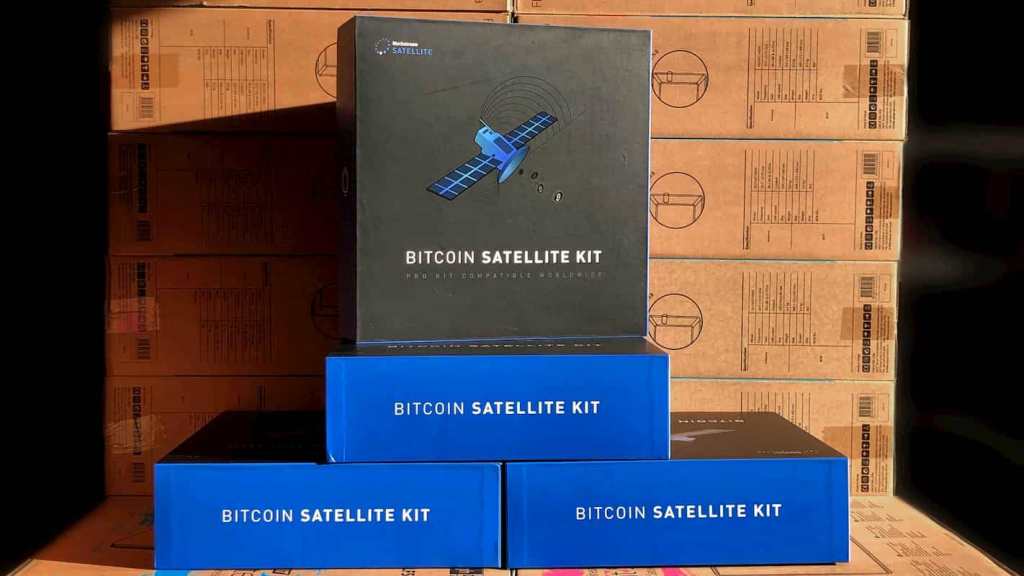 Kit receptor de Bitcoin Blockstream por satélites