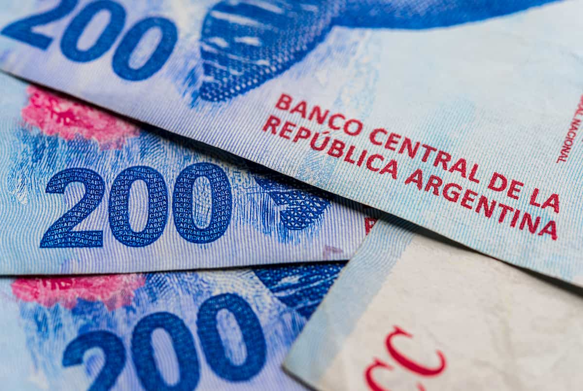 Cédula de 200 pesos argentinos