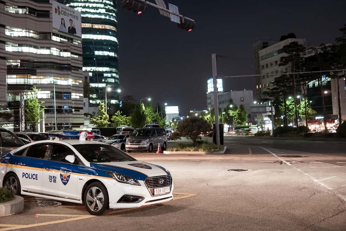 Polícia da Coréia do Sul