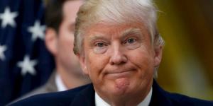 Trump com cara de triste