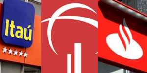 Itaú, Bradesco e Santander. Fonte: seebmacae
