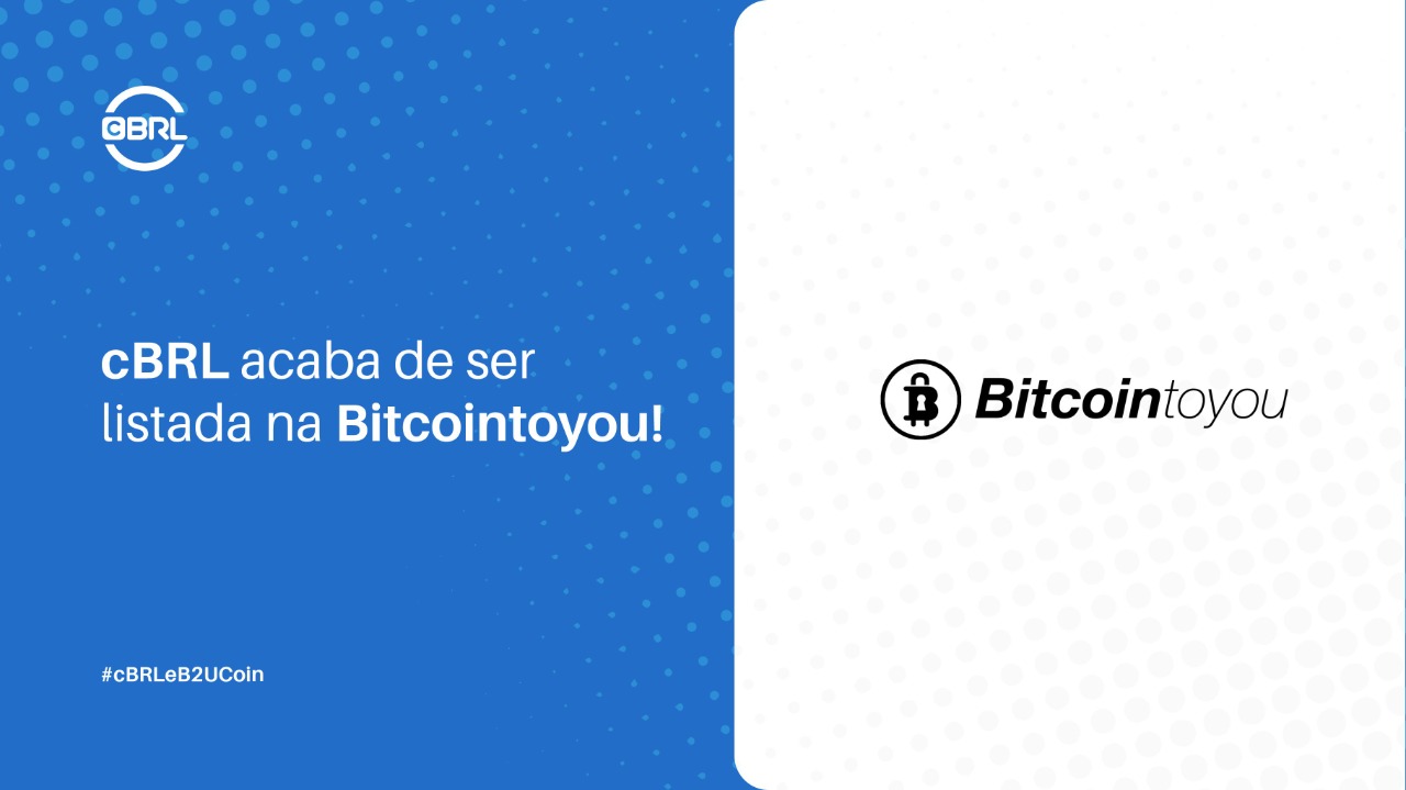 BitcoinToYou adiciona a stablecoin CryptoBRL em sua plataforma