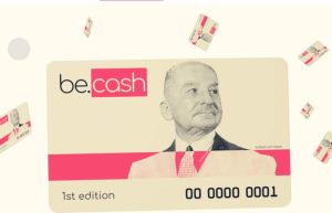 cartão de Bitcoin Cash com rosto de Mises