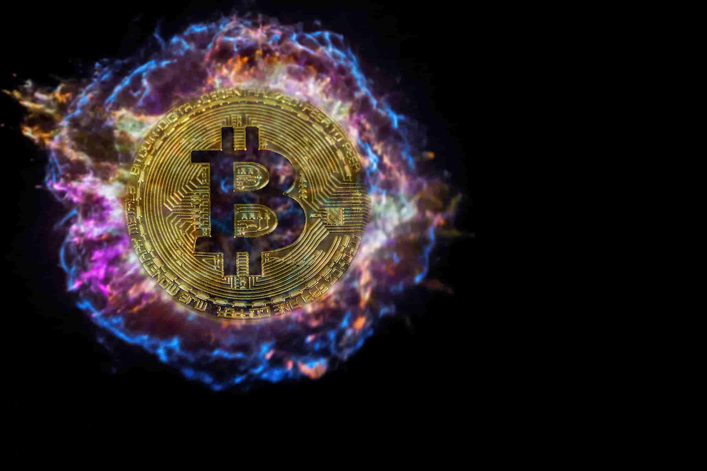 Bitcoin explodir (pegando fogo)