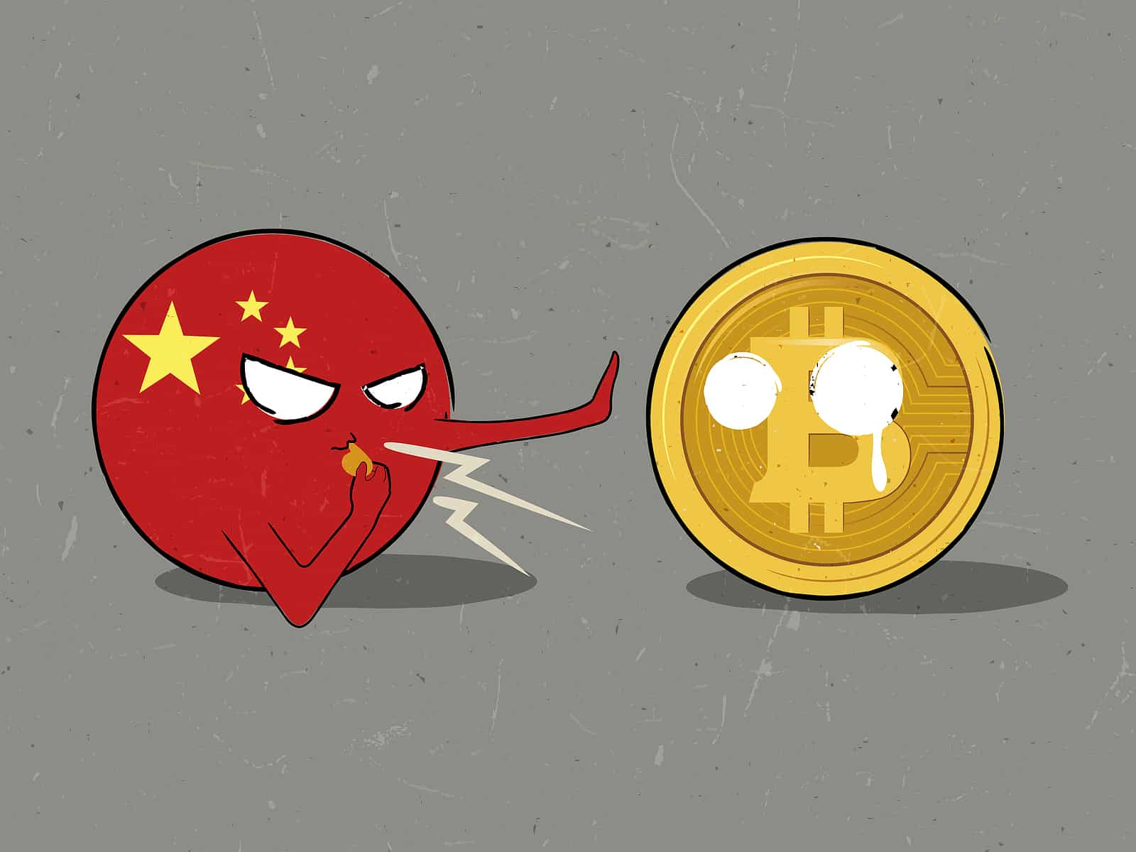China banindo o bitcoin