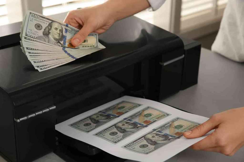 Impressora de dinheiro