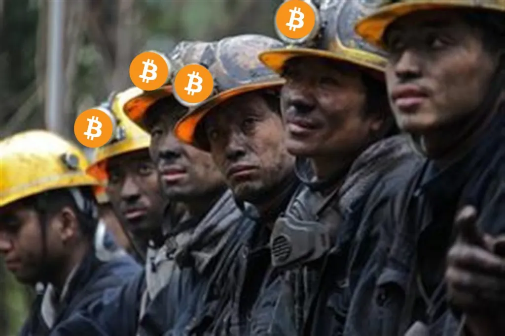 Mineradores na China