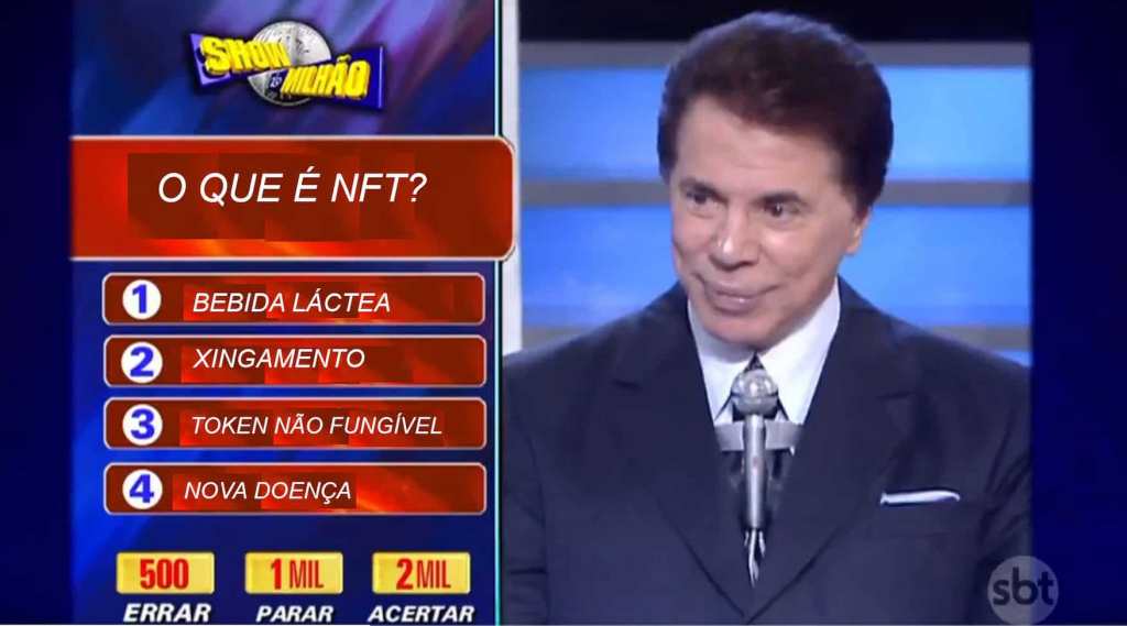 Silvio Santos no show do milhão com NFT