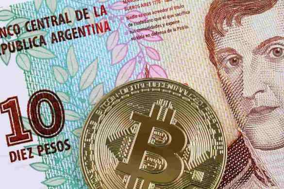 Bitcoin e peso argentino