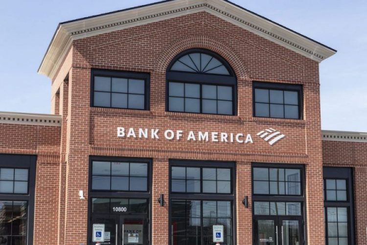 Fachada do Bank of America em Indianápolis (EUA 2021)