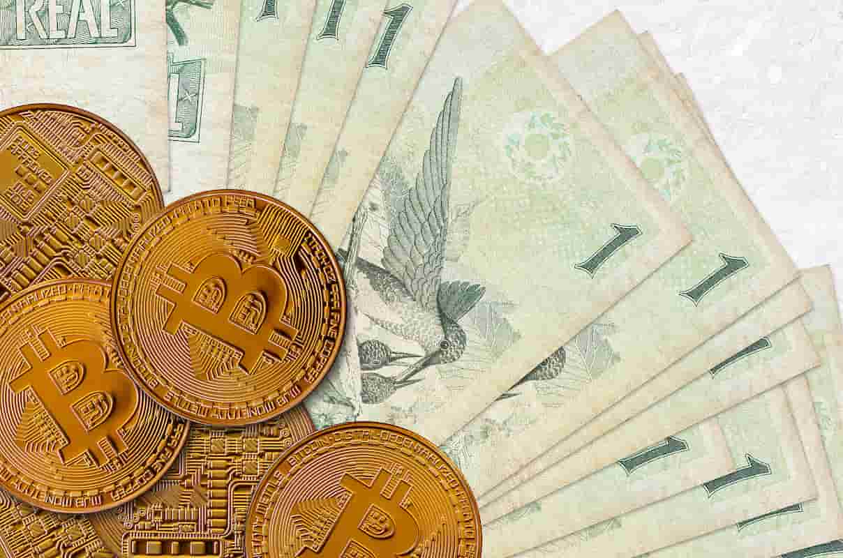 R$ 1 e bitcoin depósitos compulsórios