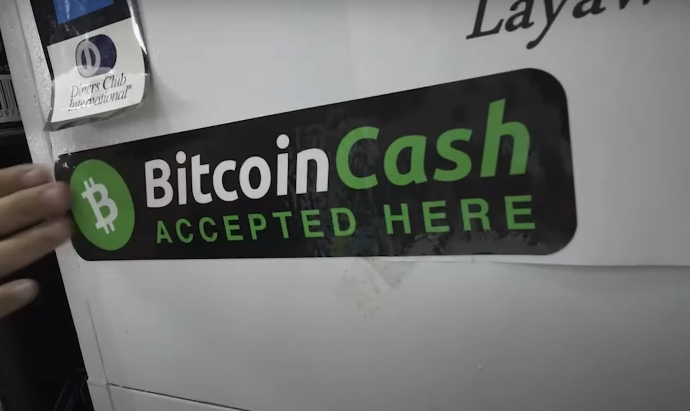 Aceitamos Bitcoin Cash aqui