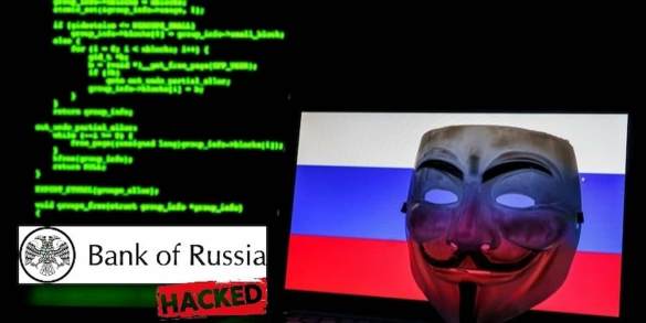 Banco da Rùssia hackeado por Anonymous