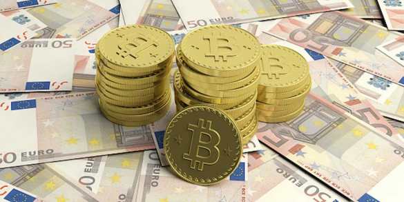 Euro BTC banir bitcoin Europa