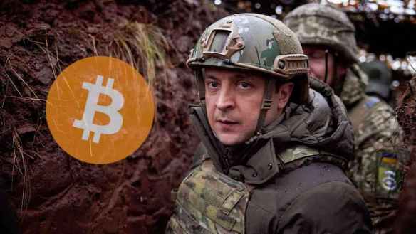 Volodymyr Zelenskyy com bitcoin