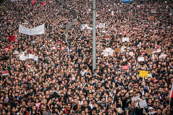 Protestos de 2019 a 2020 em Hong Kong contra o totalitarismo do partido comunista da china.