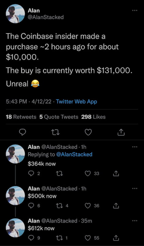 Acusação de insider trading por Alan