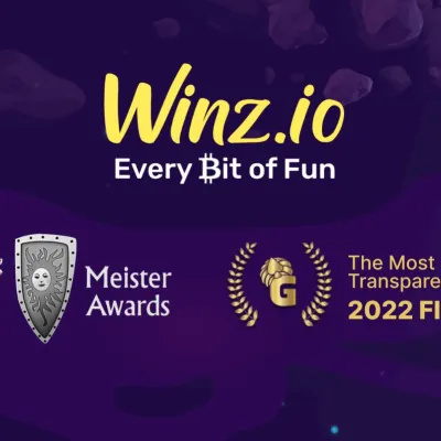 Publicidade da Winz.io cassino online que aceita bitcoin