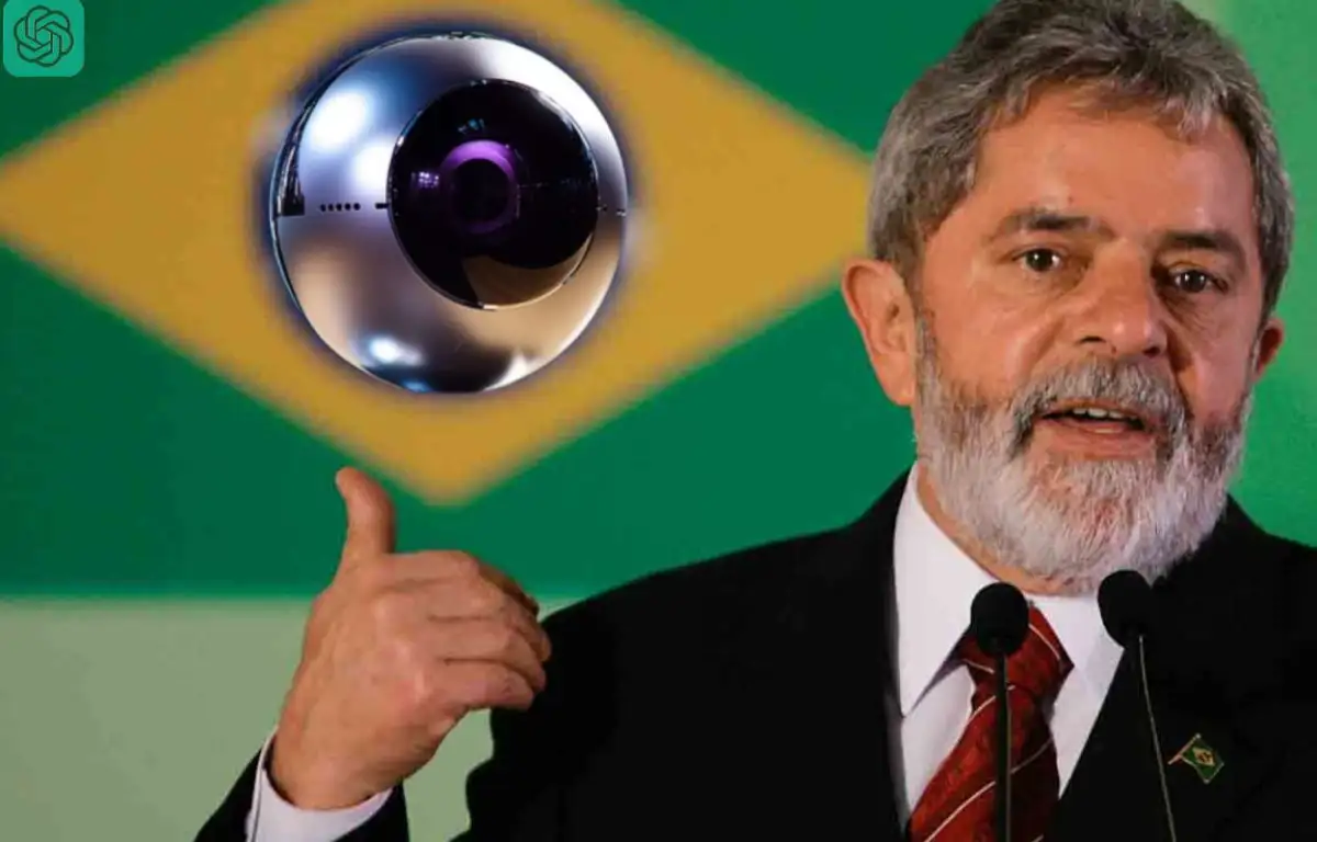 Lula com Orb da Worldcoin, a meoda Bolsa Família das criptos
