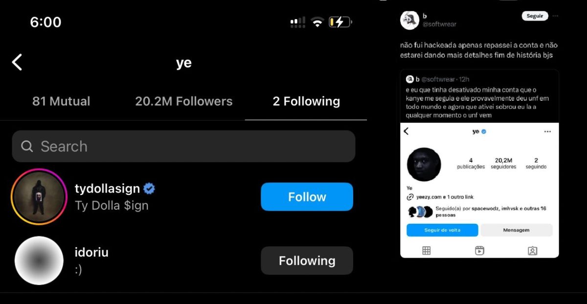 Mulher vende conta seguida por Kanye West e desencadeia fraude de R$ 184 mi com criptomoeda falsa