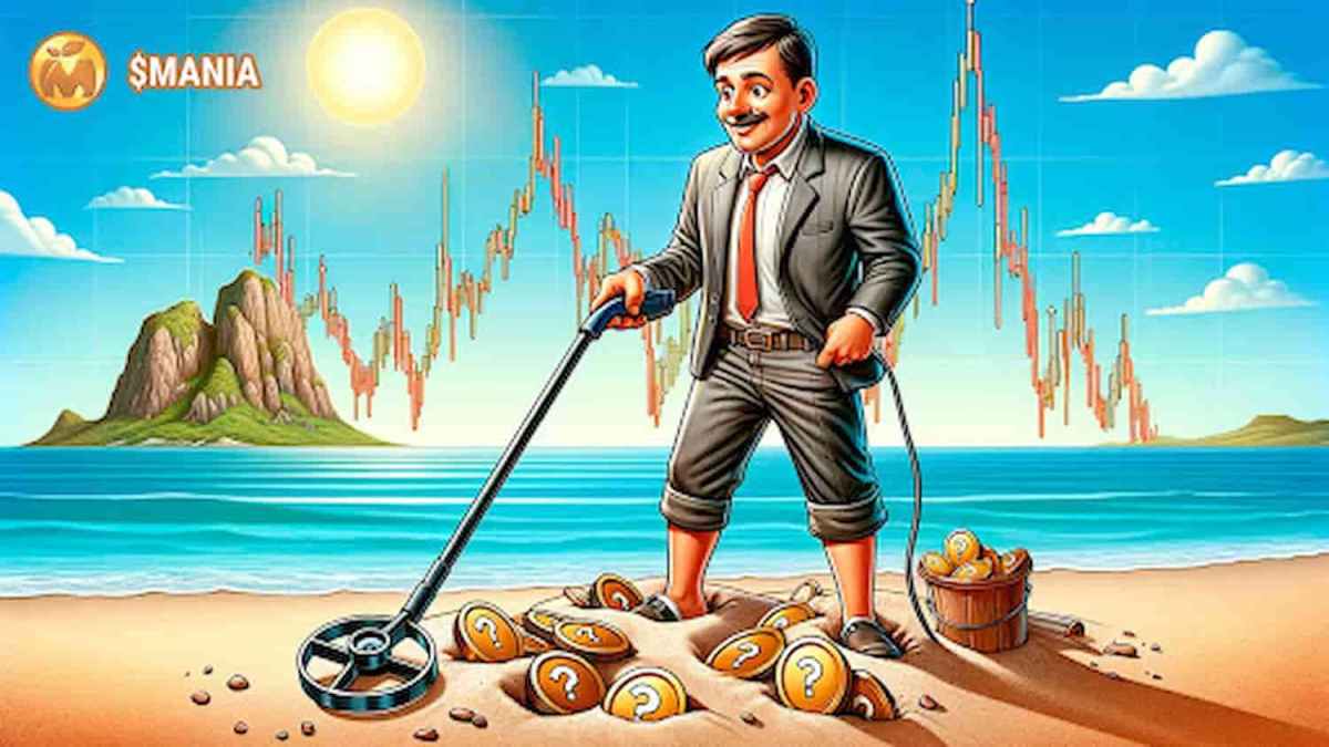 Empresario usando detector de metal para achar