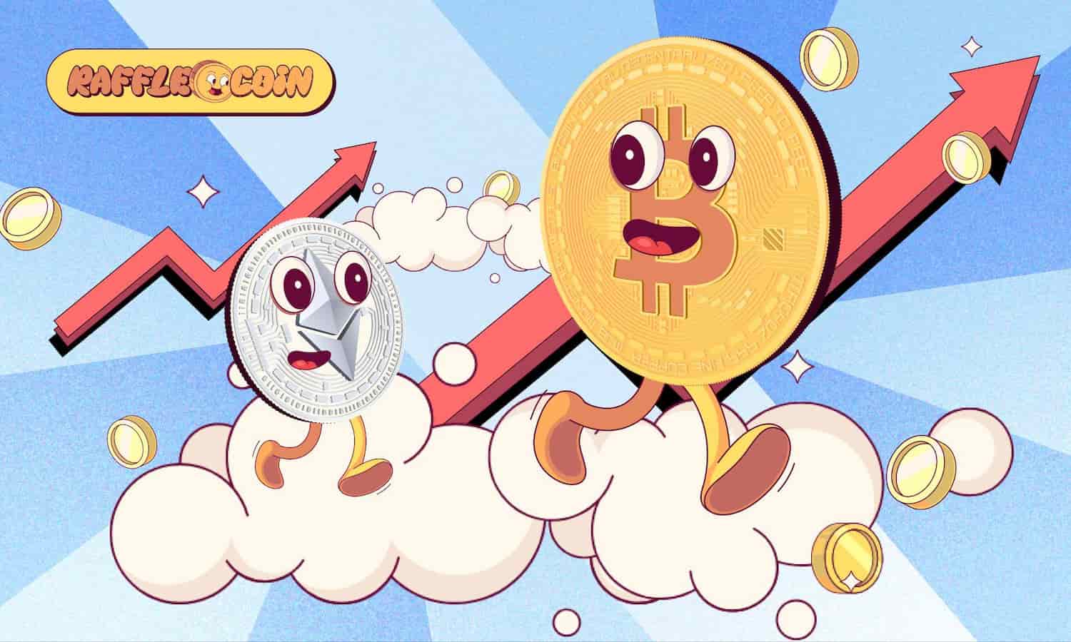 Intensidade da Pré-Venda da Raffle Coin Dispara: Gigantes Ethereum & Bitcoin Miram Ganhos de 30X em Meio a Tendências de Mercado Crescentes