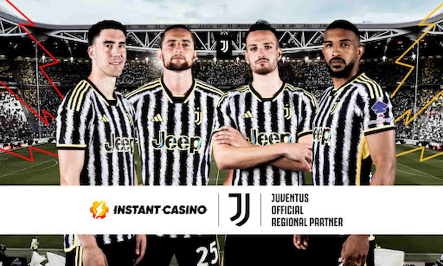 Novo Site de Cassino Online Instant Casino se Associa ao Time Italiano da Serie A, Juventus FC