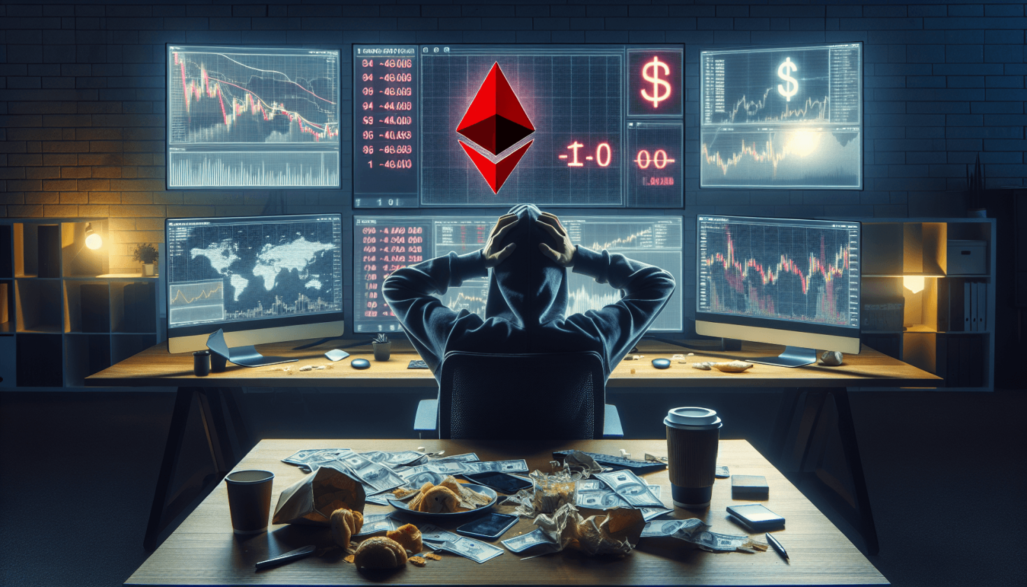 Trader perde US$ 15 milhões com negociação errada de Ethereum