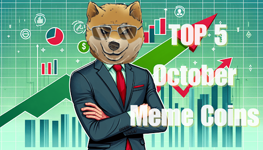 Previsão de Moedas Meme para Outubro de 2024: Top 5 Tokens para Comprar Agora Mesmo