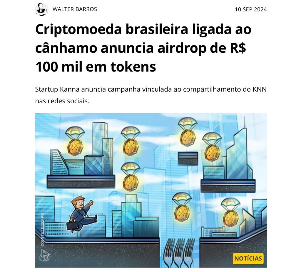 Anúncio Kanna Airdrop