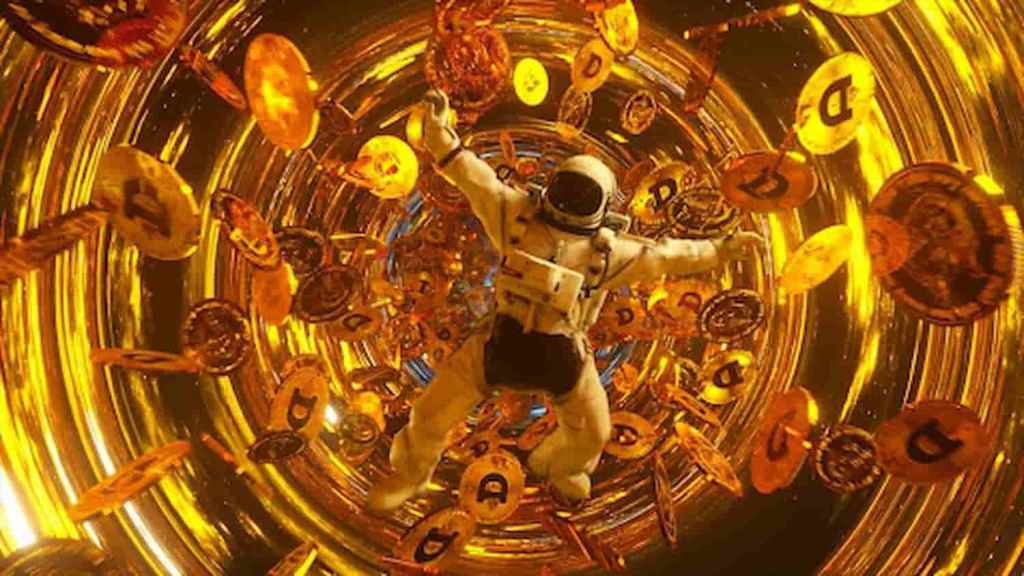 Astronauta em órbita