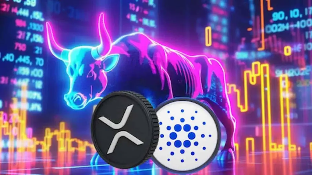 XRP e Cardano com touro