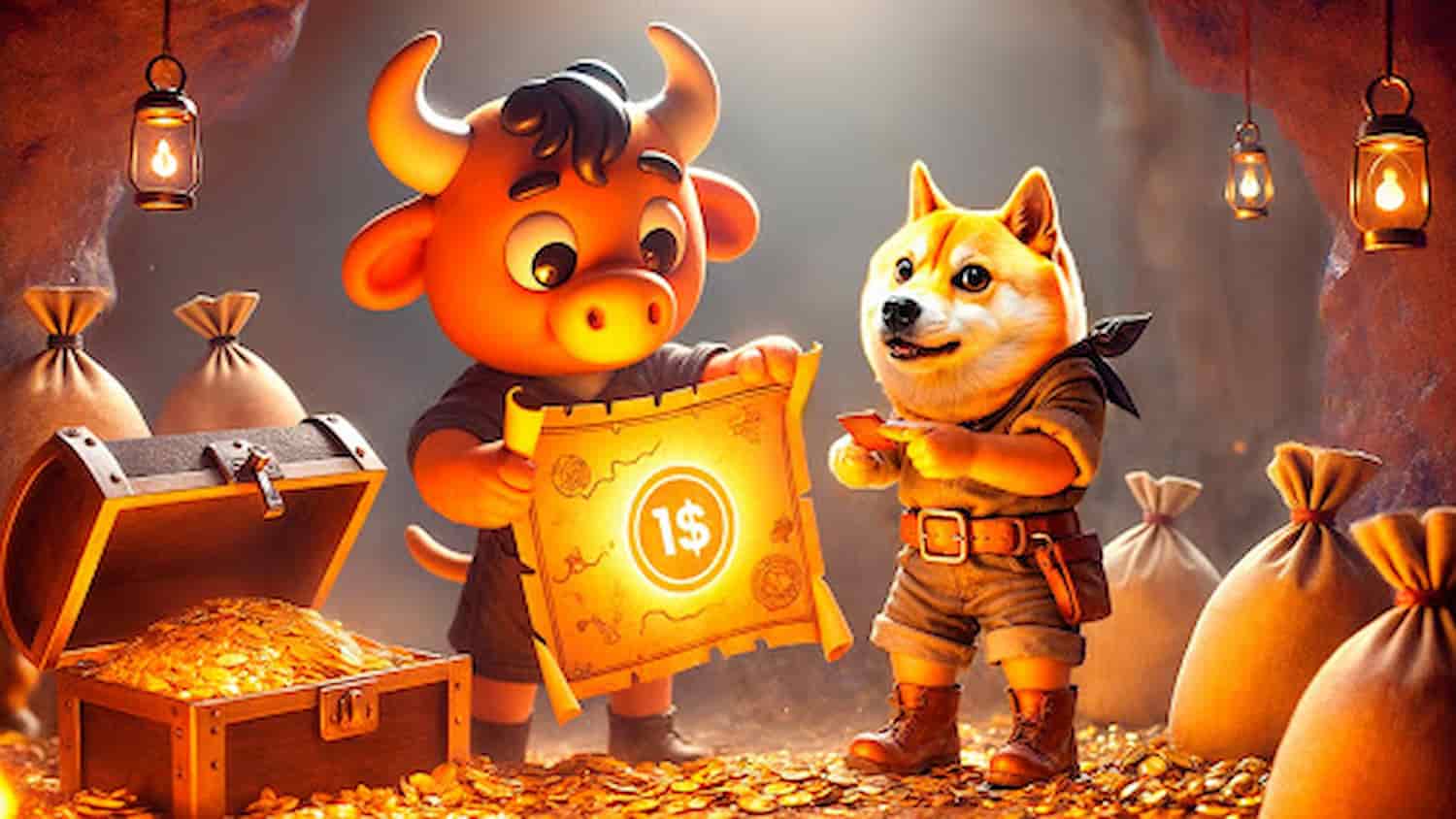 Minotaurus (MTAUR) vs Dogecoin Caminho para US$ 1 até 2025