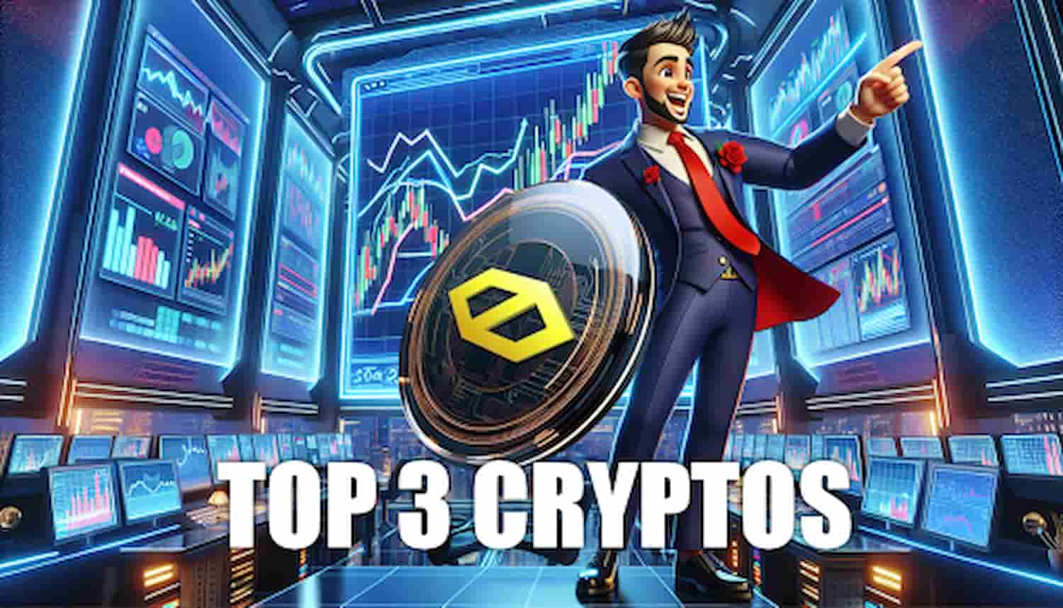 Invista $1.000 Nessas 3 Criptomoedas Agora para Construir um Portfólio de $1 Milhão até 2025!