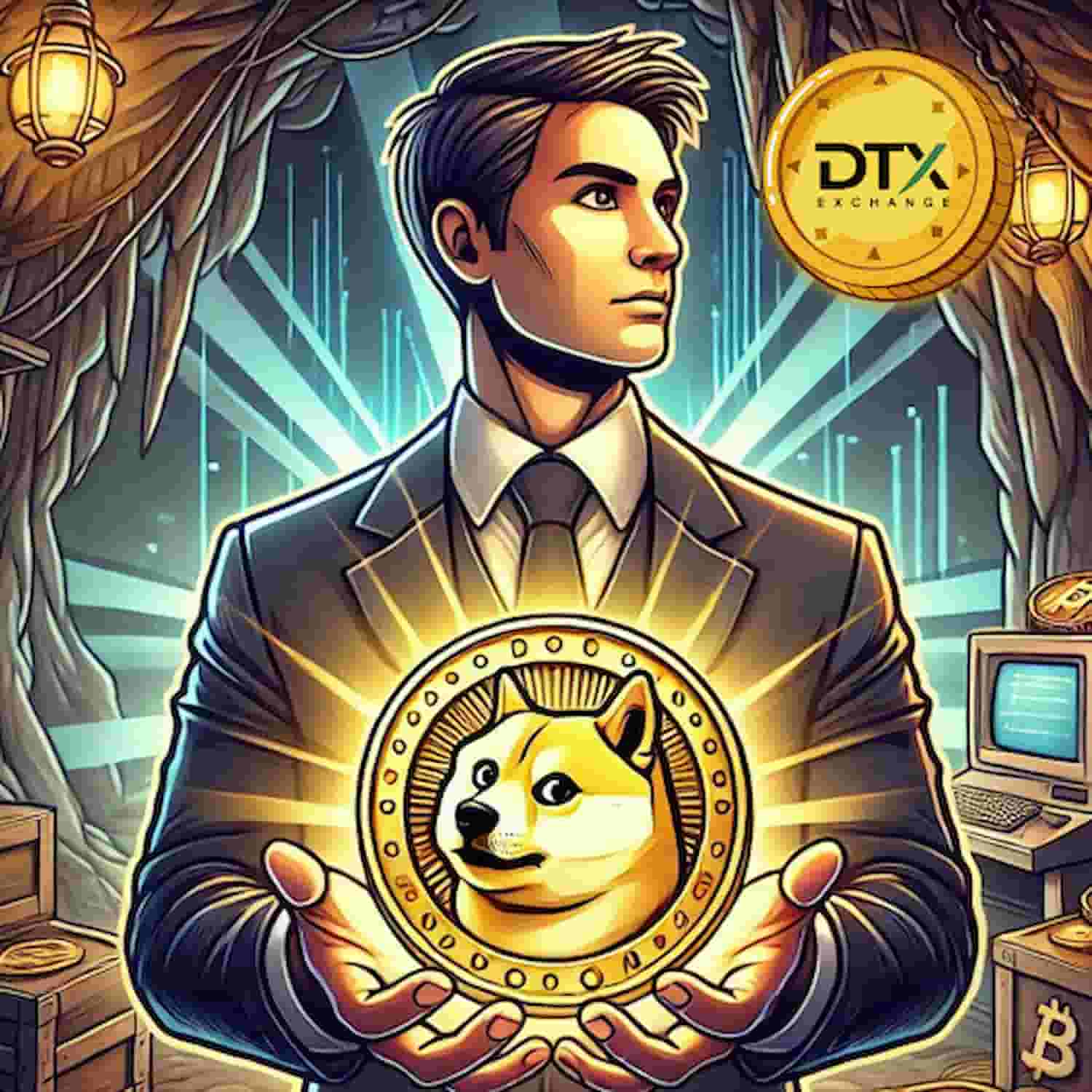 Ficar de Fora da Exchange DTX a $0,12 é Como Dormir com DOGE Antes do Aumento de 7.500% no Último Ciclo