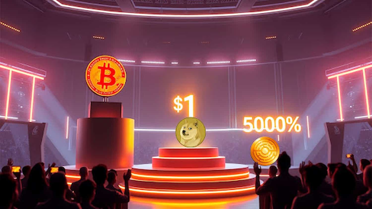 Dogecoin se Aproxima de $1 enquanto Bitcoin Alcança $100K: MTAUR Pode Crescer 5.000%?