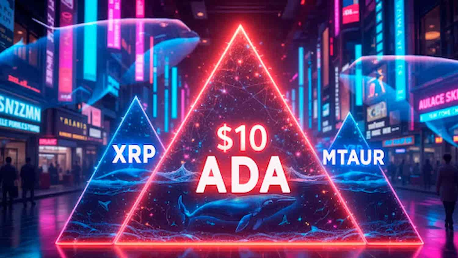 Análise Técnica Indica que ADA Pode Alcançar $10, Enquanto Grandes Detentores Reúnem XRP e MTAUR