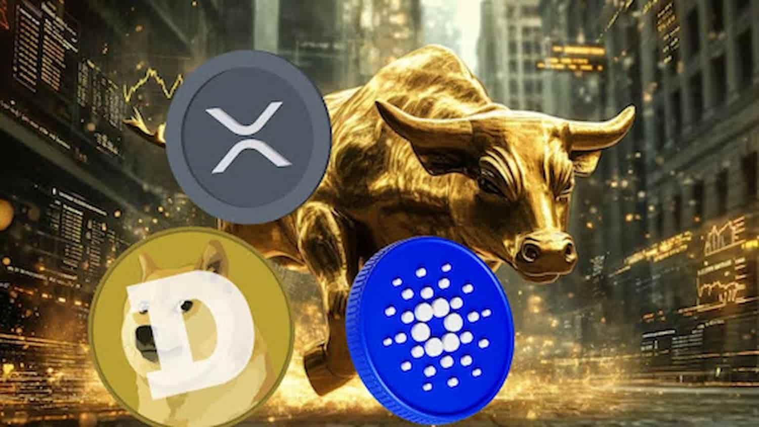 Cardano, Dogecoin, XRP e XYZVerse: Audaciosas Previsões de Alta dos Preços para 2025