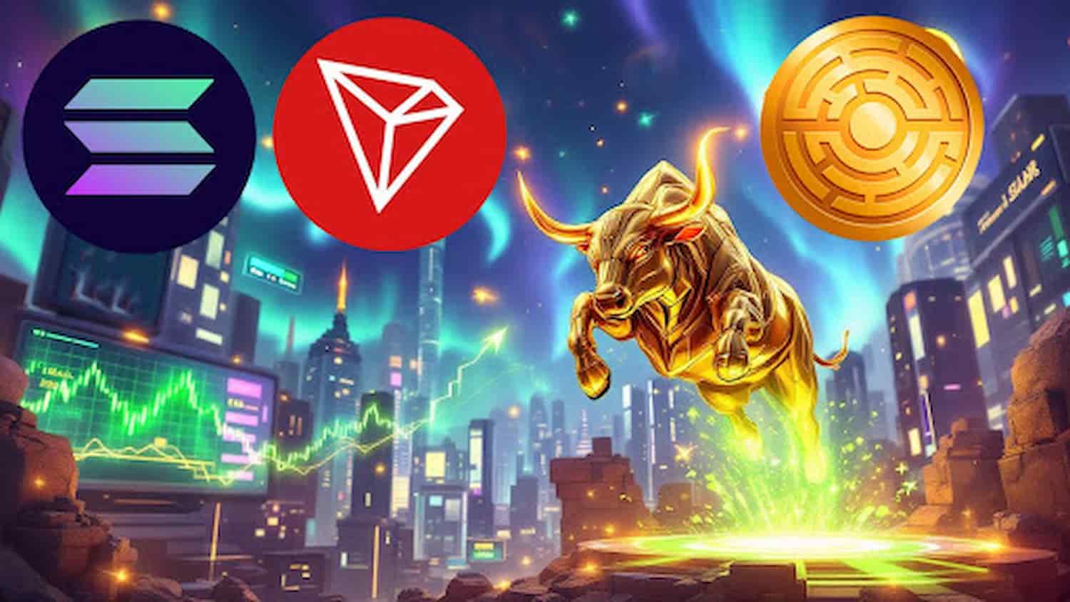 Tron (TRX), Solana (SOL), Minotaurus (MTAUR); 3 Moedas Oferecendo Pontos de Entrada Perfeitos Antes da Próxima Alta de Mercado
