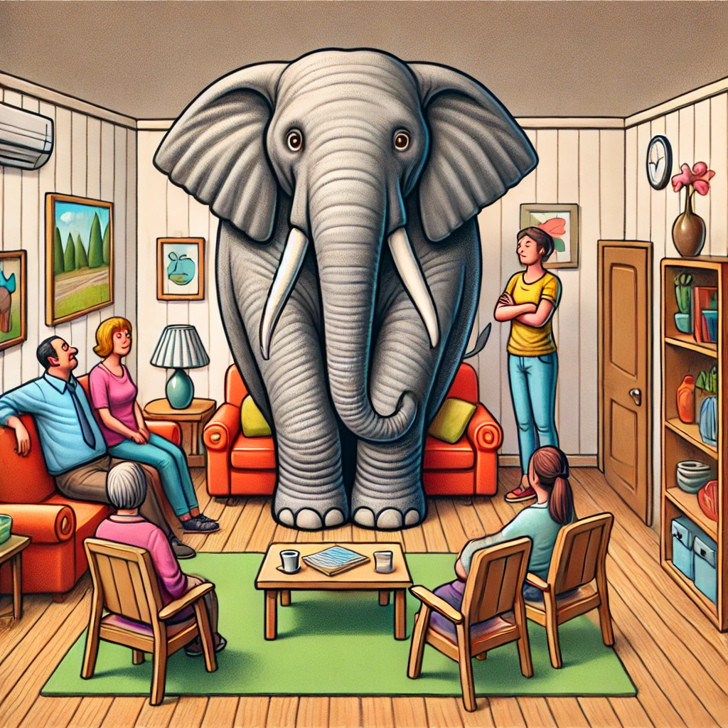 Elefante no quarto