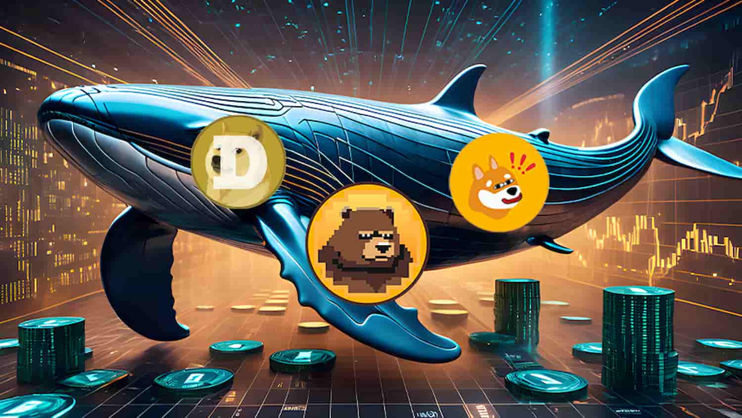 Atividade das Baleias Indica que Esta Meme Coin Pode Superar DOGE e BONK em 12.000%