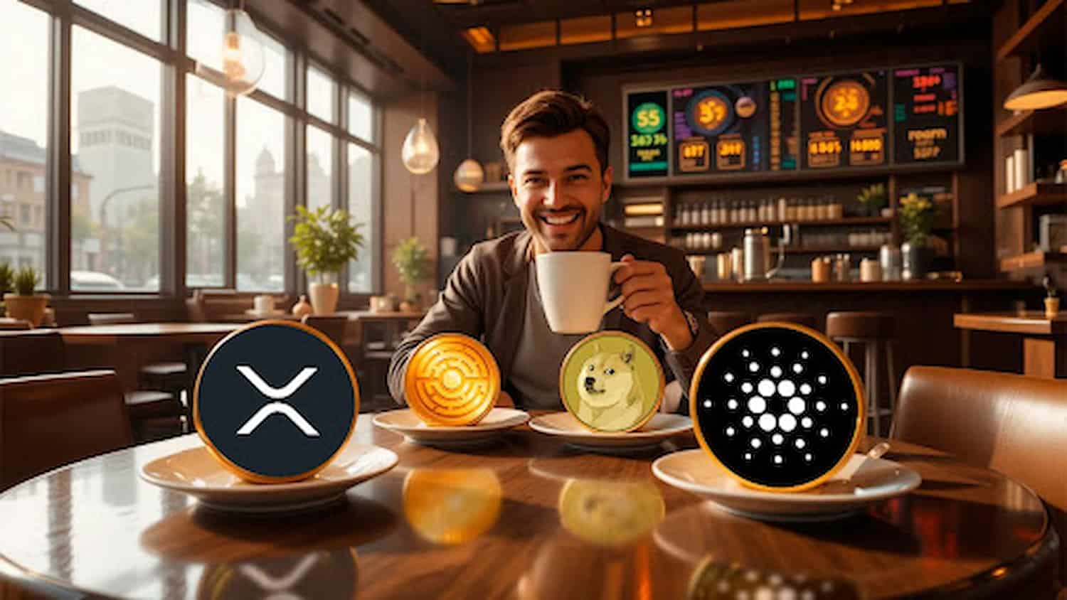 Melhor ter XRP, DOGE, ADA ou MTAUR do que uma xícara de café — estas 4 moedas têm o potencial de crescer até 1000%